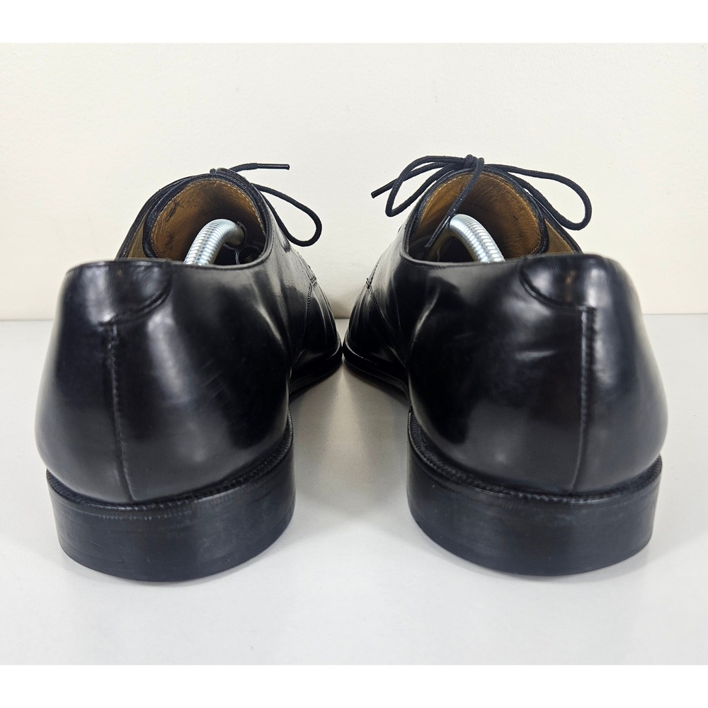 Cole Haan Calhoun Mens Size 11 2E Split Apron Toe Oxford Black Leather Shoes - Picture 6 of 9